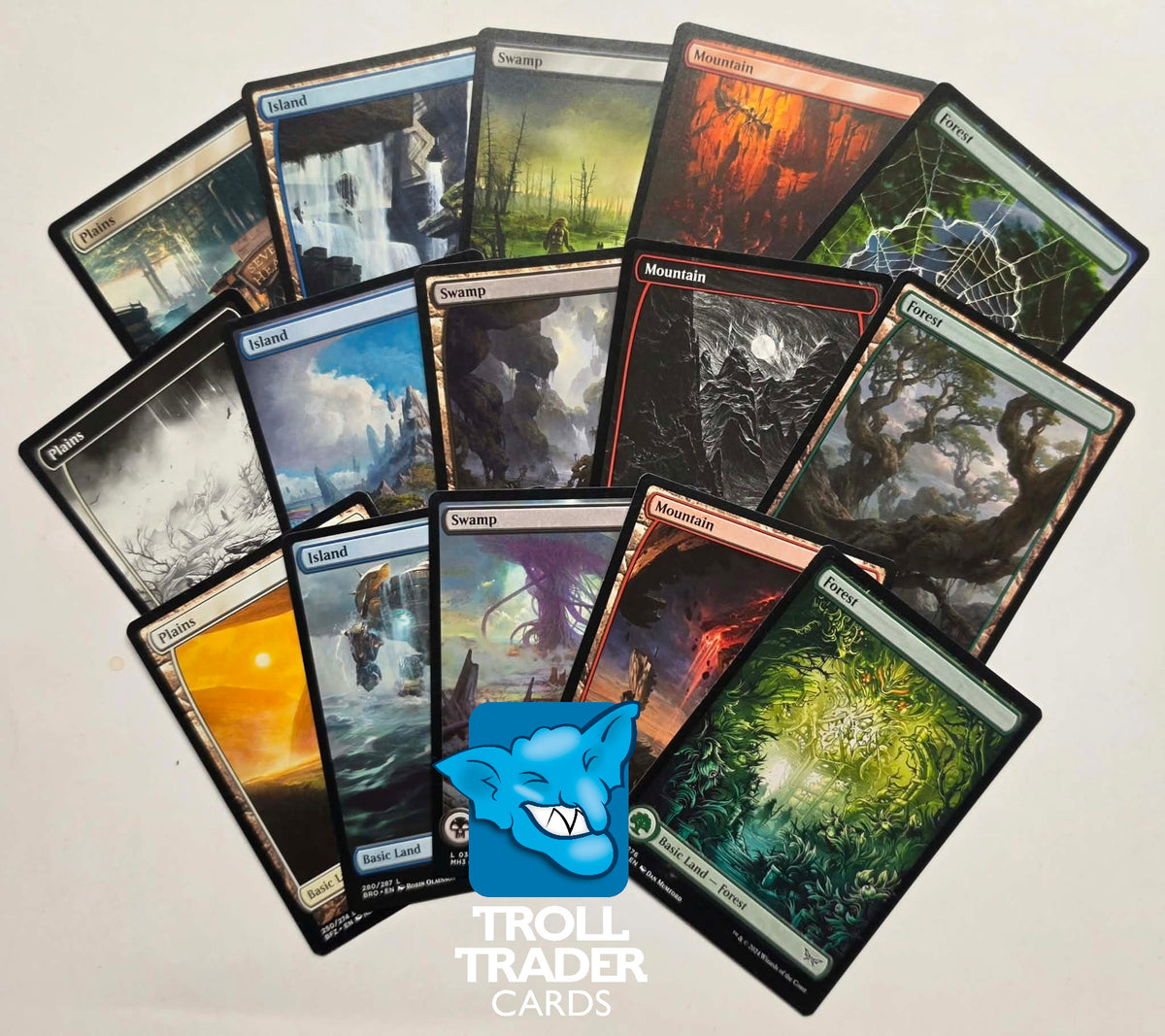 100 Full Art Basic's (20 of Each)