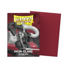 Dragon Shield - Blood Red - Non-Glare - Matte Sleeves - Standard Size