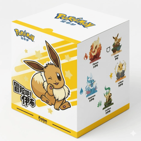 Chinese Pokemon Eevee Adventure Series: Evolution Collection Figure Set