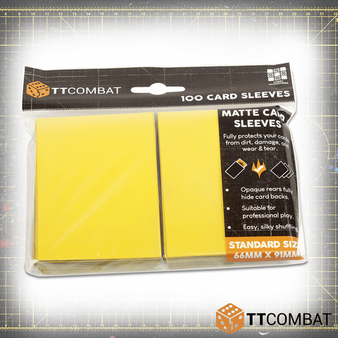 TTCombat 100 Standard Gaming Sleeves (Yellow)